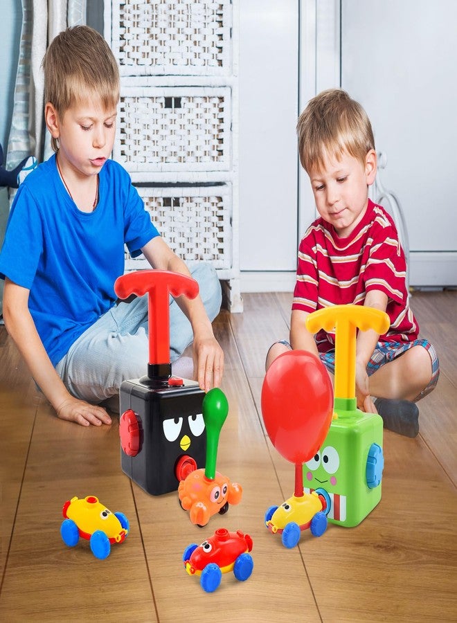 BAKAM Toddler Toys 3-4 for Boys Girls, Balloon Launcher & Powered Car Set, Fun Toddlers STEM Toy Balloon Pump Cars Racer Kit for Kids 3-5 (Frog) - Image 2